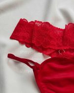 شورت رونیا فانتزی 1335 قرمز - تصویر 3